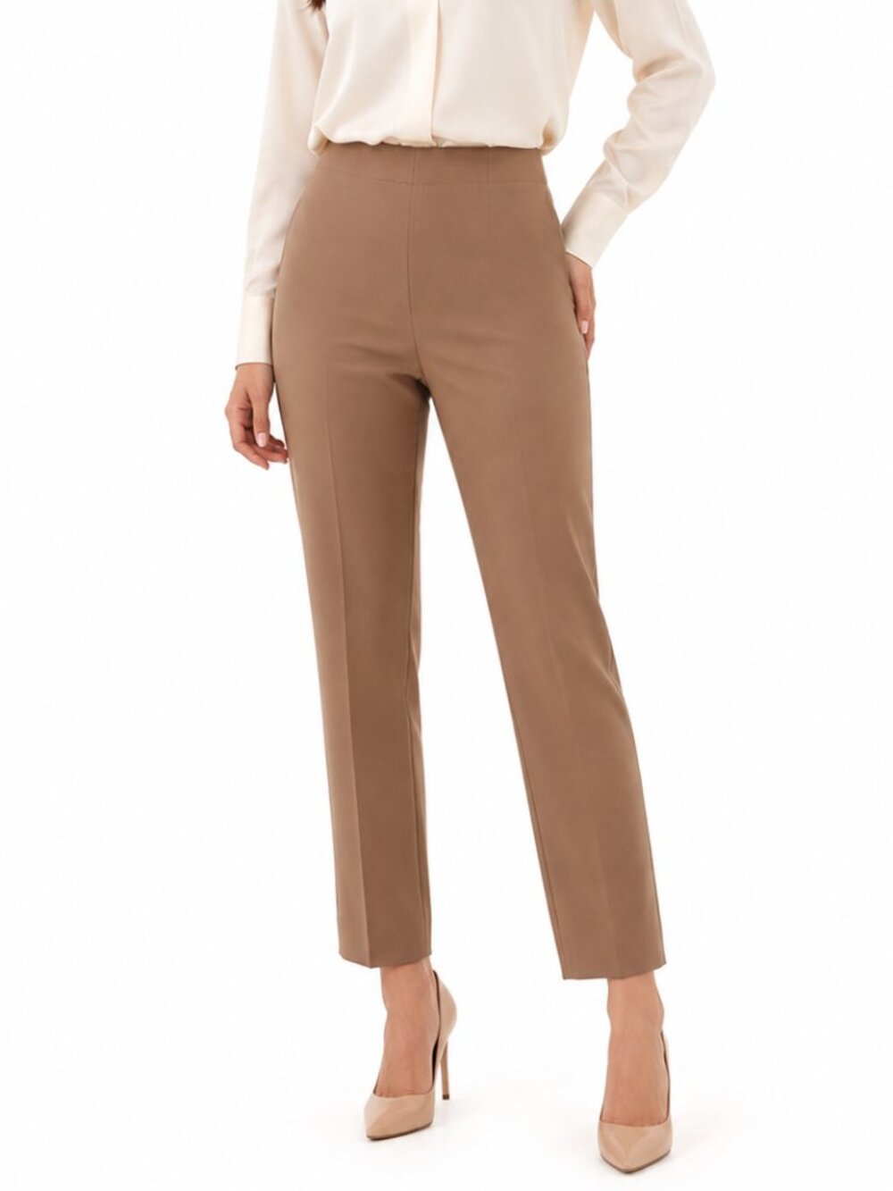 Peserico Beige Stretch Pants – Size 40 (Made in Italy)